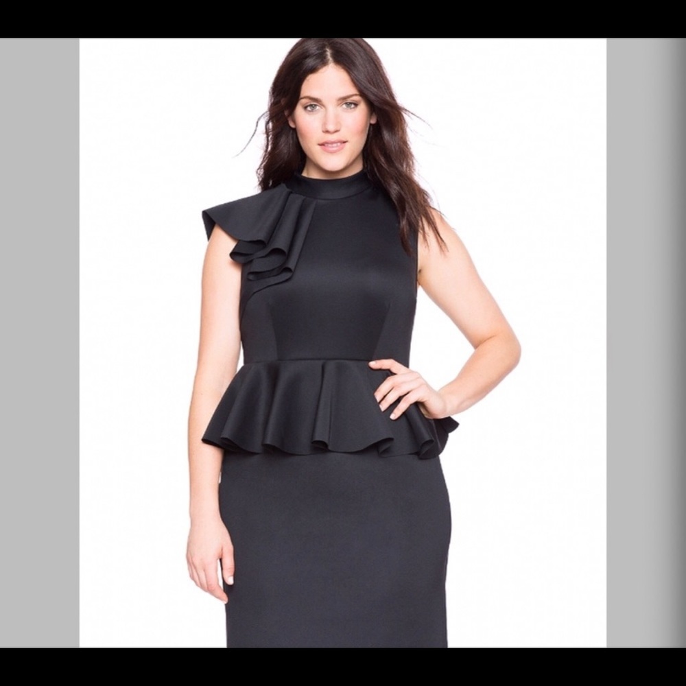 Eloquii Black Cocktail Dress